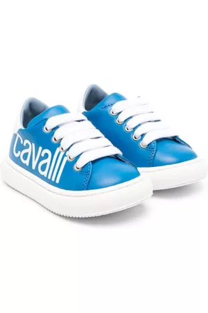 Roberto Cavalli Low Top & Lifestyle Sneakers - Logo-print low-top sneakers - Blue