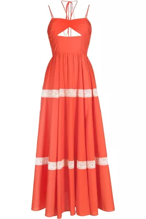 Jason Wu Women Sleeveless Dresses - Cut-out sleeveless dress - Orange