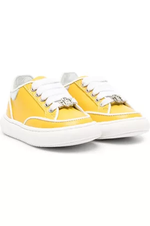 Roberto Cavalli Low Top & Lifestyle Sneakers - Logo-plaque low-top sneakers - Yellow