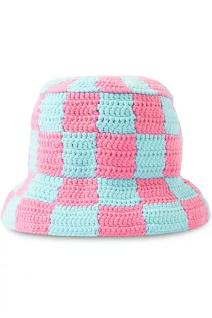 Burberry Men Hats - Crochet-knit bucket hat - Blue