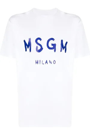 Msgm Logo-print cotton T-Shirt