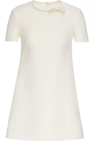 VALENTINO GARAVANI Women Short & Mini Dresses - Crepe Couture short-sleeve minidress - White