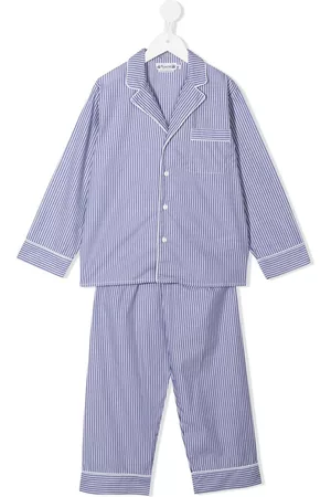 BONPOINT Pajamas - Striped cotton pajama set - Blue
