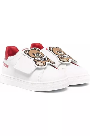 Moschino Boys Low Top & Lifestyle Sneakers - Teddy patch low-top sneakers - White