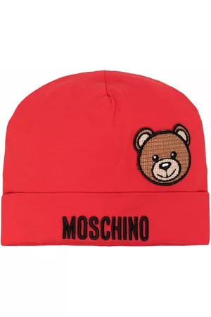 Moschino Accessories - Teddy bear-patch beanie - Red
