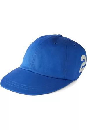 Gucci Men Caps - Logo-print cotton-canvas baseball cap - Blue