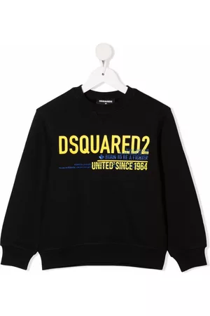 Dsquared2 Boys Hoodies - Logo slogan sweatshirt - Black
