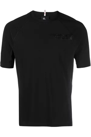 Moncler Men Sports T-Shirts - Tricot-knit performance T-shirt - Black