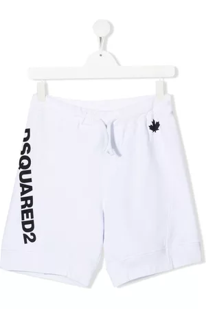 Dsquared2 Shorts - TEEN logo-print track shorts - White