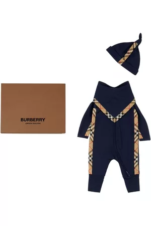 Burberry Bodysuits & All-In-Ones - Vintage-Check babygrow set - Blue