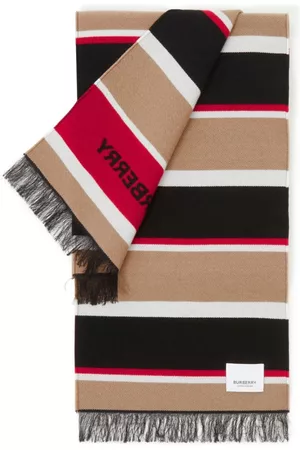 Burberry Winter Scarves - Striped wool scarf - ARCHIVE BEIGE
