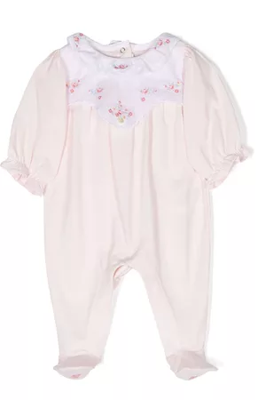 Tartine Et Chocolat Pajamas - Floral-embroidered cotton pyjamas - Pink