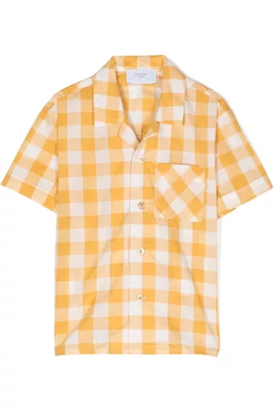 PAADE Shirts - Check-pattern cotton shirt - Yellow