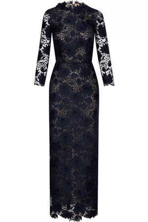 Oscar de la Renta Women Evening Dresses & Gowns - Water Lily guipure dress - Blue