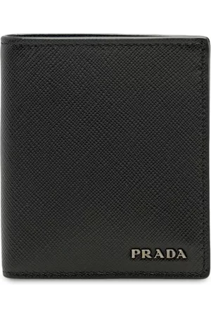 Prada Men Wallets - Saffiano bifold wallet - Black