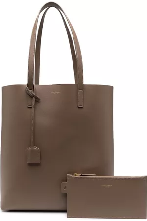 Saint Laurent Women Shoulder Bags - Shopping tag detail tote bag - Grey