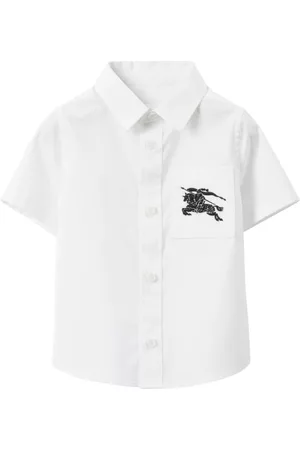 Burberry Shirts - Equestrian Knight-motif shirt - WHITE