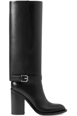 Burberry Women Boots - Leather 100mm boots - BLACK