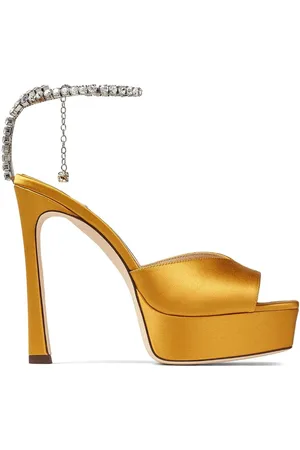 Jimmy Choo Saeda 125mm crystal-embellished sandals