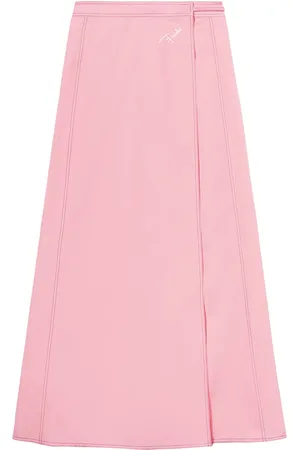 Puccini Logo-print maxi wrap skirt