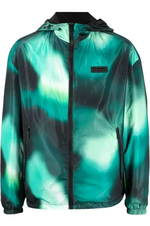 Karl Lagerfeld Tie-dye reversible windbreaker