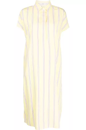 Closed Women Casual Dresses - Stripe-print shirt midi dress - Yellow