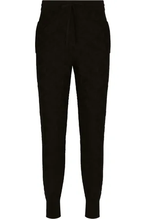 Dolce & Gabbana 3D-jacquard silk track pants