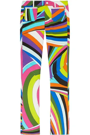 Puccini Iride-print cropped trousers