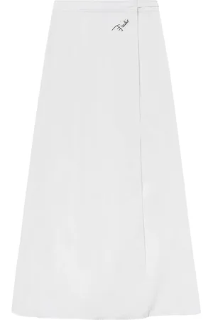 Puccini Logo-print maxi wrap skirt