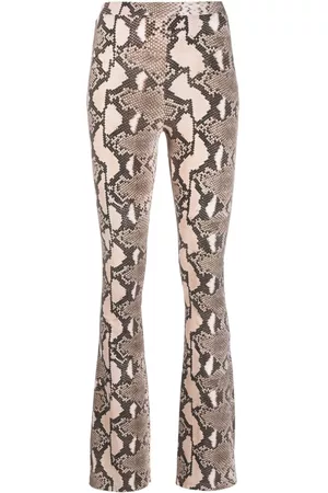 Stella McCartney Women Wide Leg Pants - Leopard-print wide-leg trousers - Neutrals