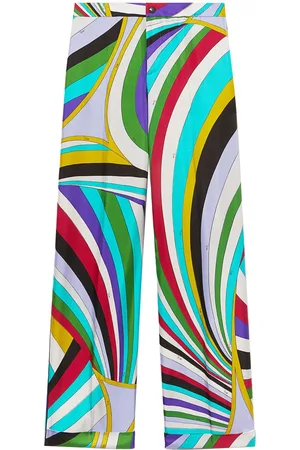 Gucci Geometric Interlocking G-print Silk Trousers - Farfetch