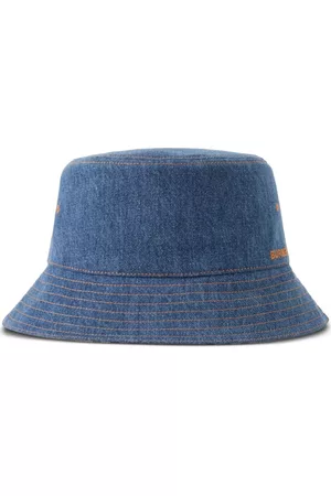 Burberry Men Hats - Embroidered-logo bucket hat - Blue