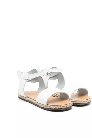 Babywalker Sandals - Open-toe touch-strap sandalas - White
