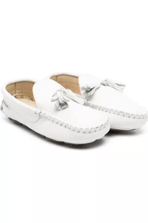 Babywalker Loafers - Tassel-detail leather loafers - White