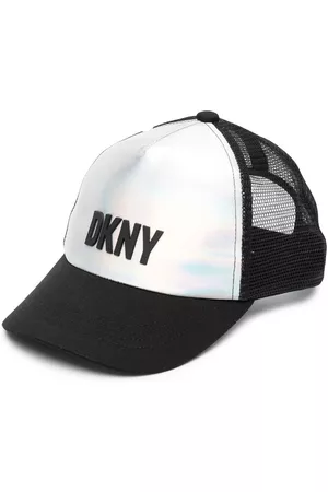 DKNY Girls Accessories - Embossed-logo baseball cap - Silver