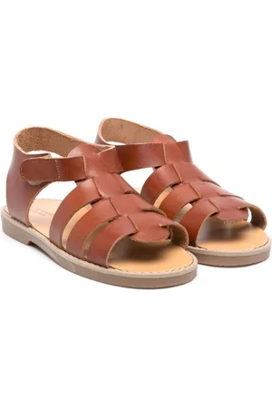 Babywalker Sandals - Open-toe leather sandals - Brown