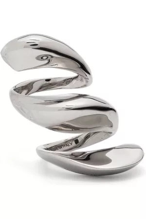 Alexander McQueen Women Rings - Twisted polished-finish ring - Silver