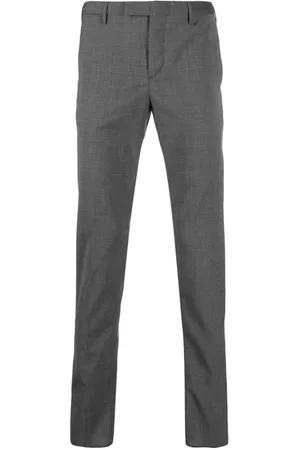 PT Torino Men Formal Pants - Slim-fit tailored trousers - Grey