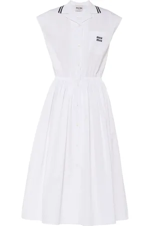Miu Miu Poplin midi dress