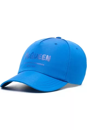 Alexander McQueen Men Caps - Logo-print baseball cap - Blue