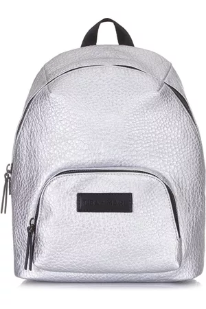 TIBA + MARL Rucksacks - Logo patch backpack - Silver