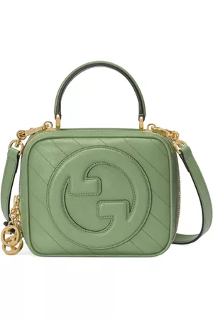 Gucci Women Tote Bags - Blondie top handle leather bag - Green