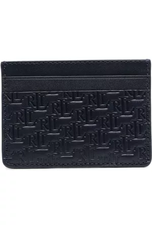 Ralph Lauren Women Wallets - Embossed-logo leather wallet - Blue