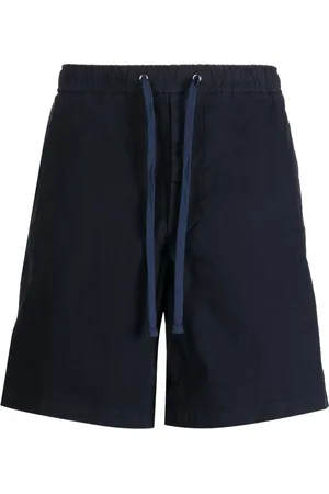 HUGO BOSS Logo-patch drawstring cotton shorts