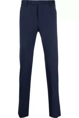PT Torino Men Formal Pants - Slim-fit tailored trousers - Blue