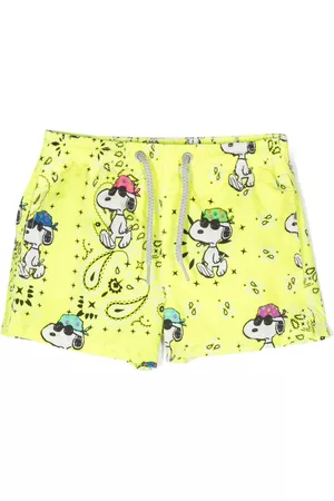 MC2 SAINT BARTH Boys Swim Shorts - Graphic-print swim shorts - Green