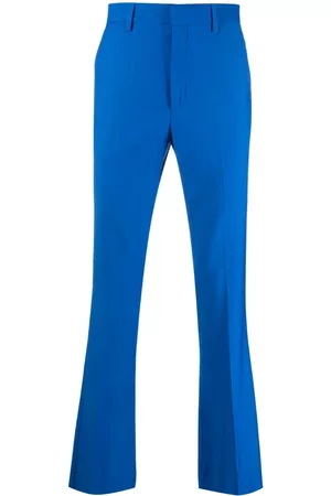 C DIEM Men Formal Pants - Tailored flared trousers - Blue