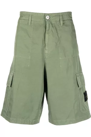 Stone Island Men Shorts - Compass-motif cargo shorts - Green