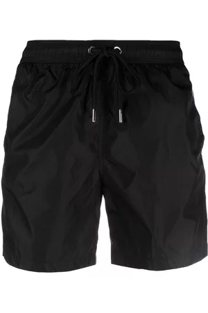 Moncler Men Swim Shorts - Elasticated swim shorts - Black
