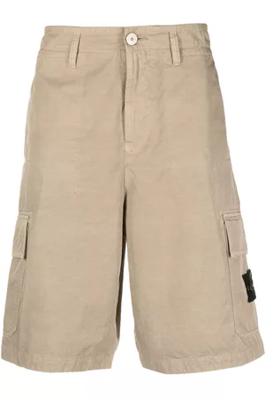 Stone Island Men Shorts - Compass-motif cargo shorts - Neutrals